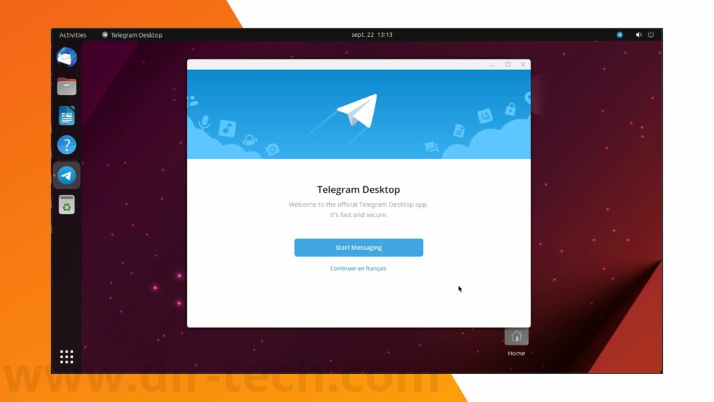 Comment installer Telegram sur Ubuntu 23.04 
